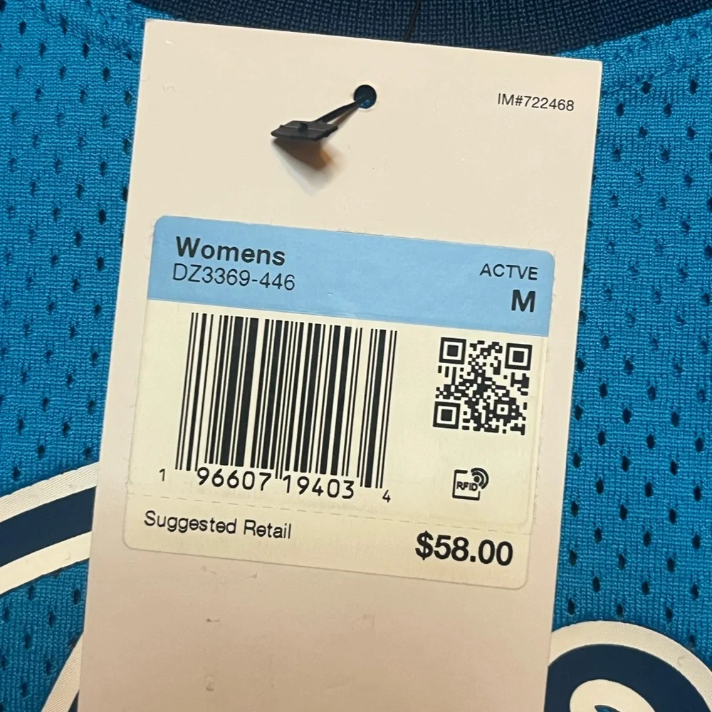 Nike Air Jordan Jumpman Jersey Women's Medium Tank Top Laser Blue NWT DZ3369-446